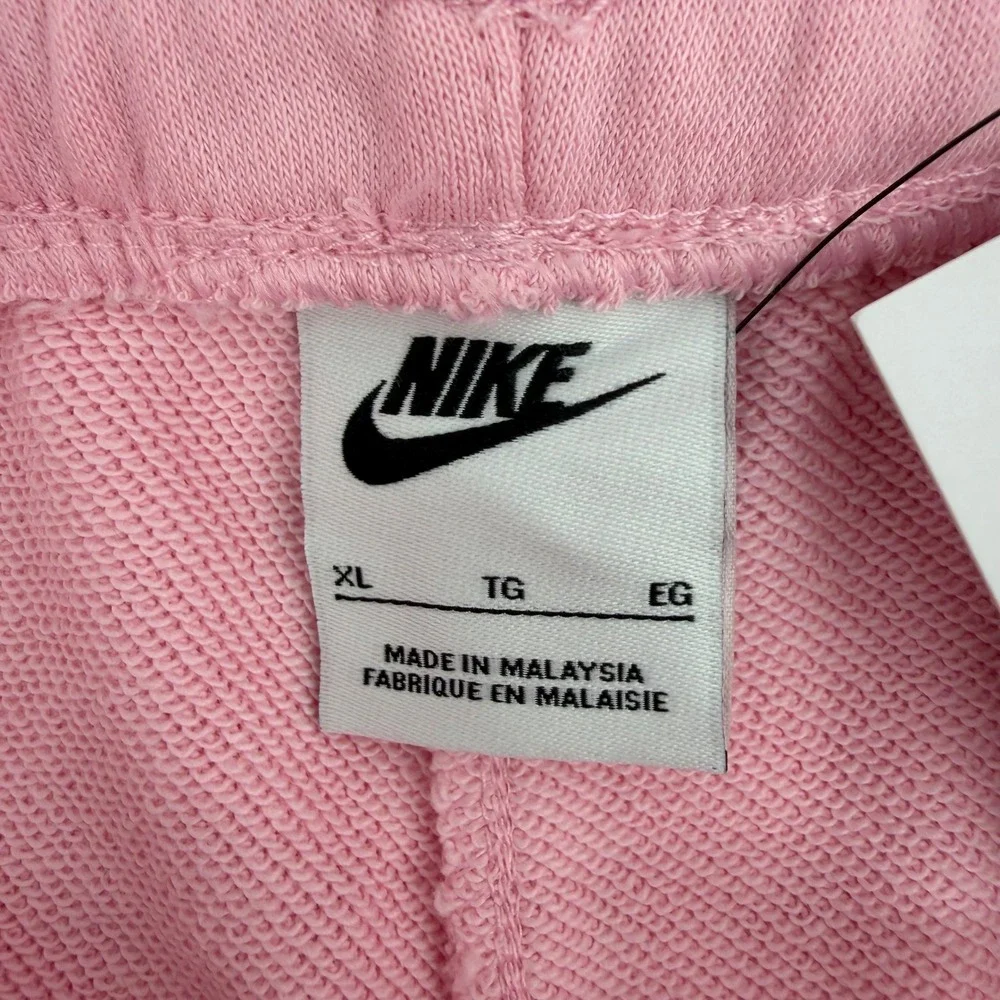 Nike Kids Sportswear Fleece Shorts Pink Bloom White FD3015-690 Youth XL‎ NWT